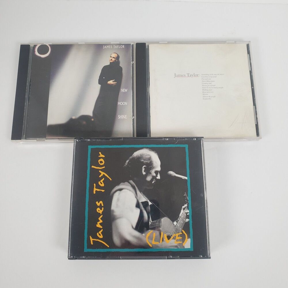 James Taylor CD Lot Greatest Hit, Live‎ & New Moon Shine